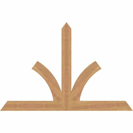 Ekena Millwork Richland Timber Gable Bracket, Western Red Cedar, 48"W x 32"H x 1 1/2"D x 3 1/2"F, 16/12 Pitch GBW048X32X0204RIC00SWR